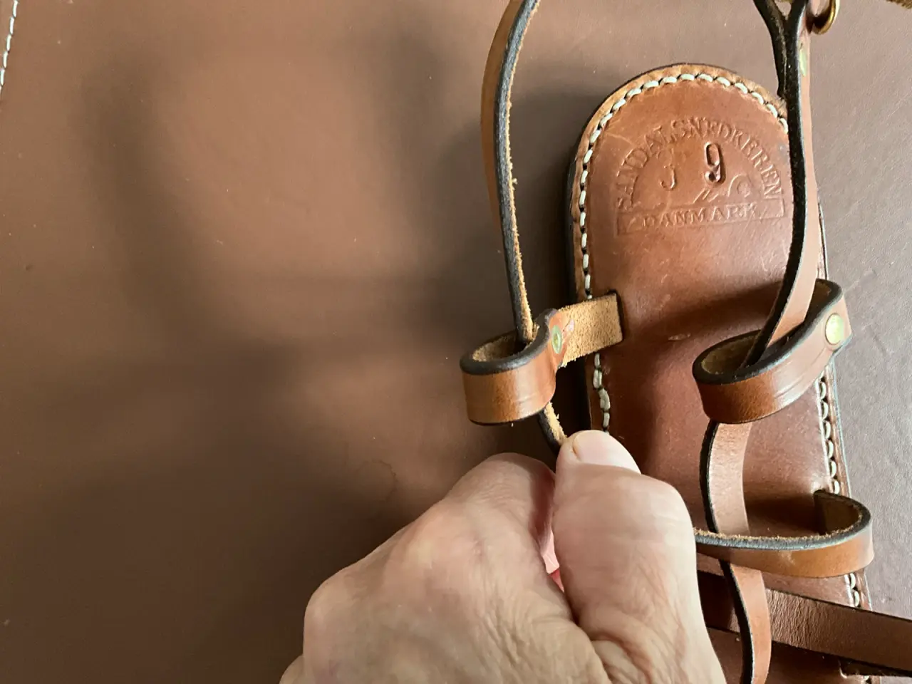 Billede 3 - Håndsyede læder sandaler fra Sandal snedkeren