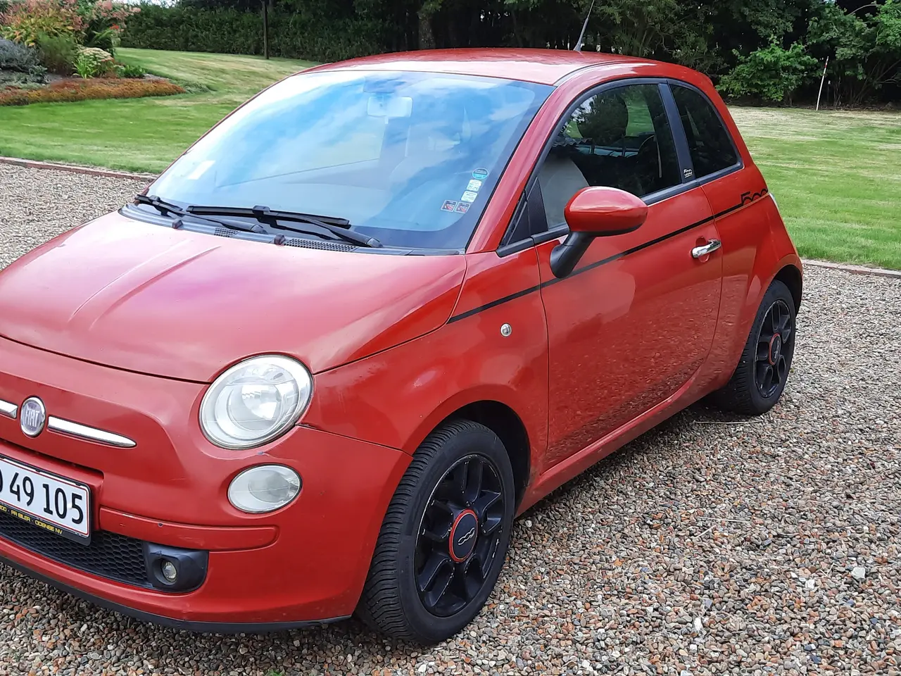 Billede 1 - Fiat 500 1,4 Sport, 2008 - Rød - Sælges