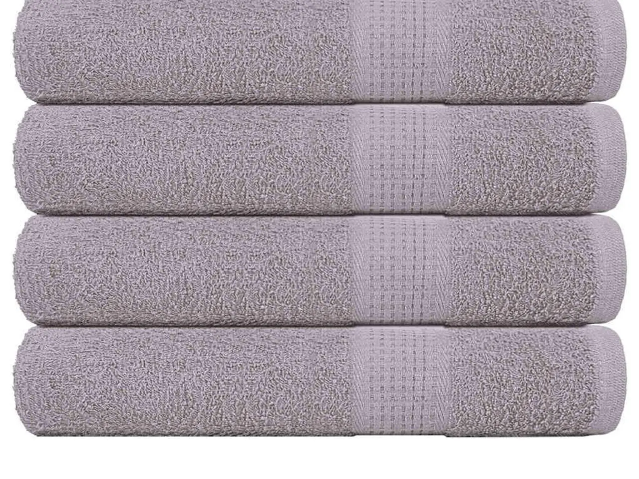 Billede 2 - Håndklæder FROGN - 4 stk. grå 100×200 cm, 360 gsm bomuld