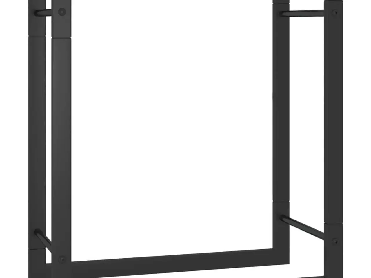 Billede 2 - Brændestativ i stål - 50 × 28 × 56 cm, matsort