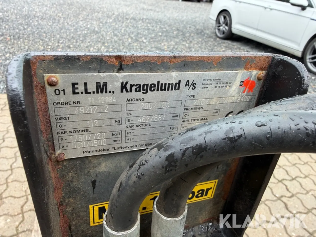 Billede 6 - Pallegafler E.L.M med hydrauliske udskud