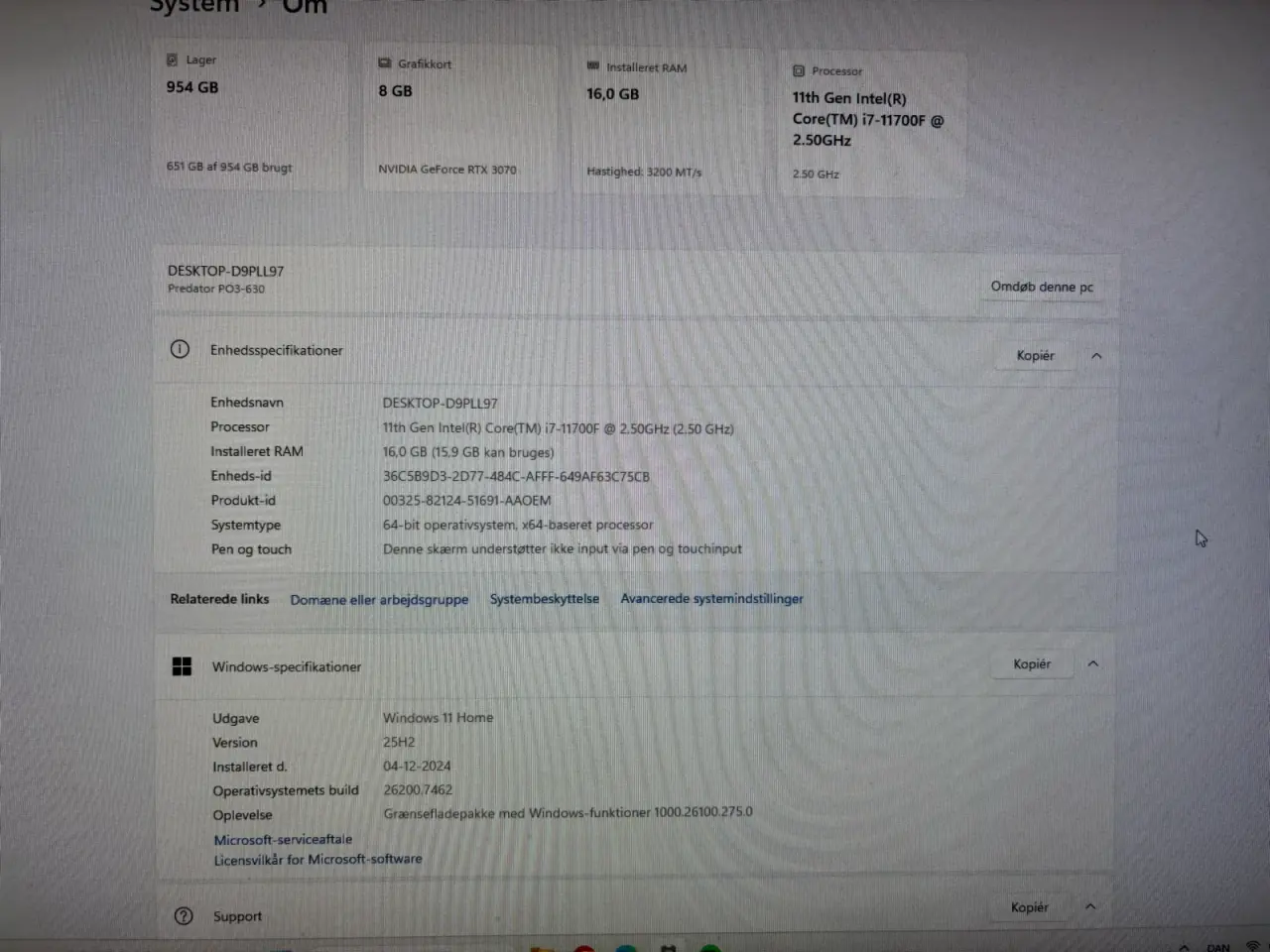 Billede 8 - Acer Predator Orion 3000, P03-630