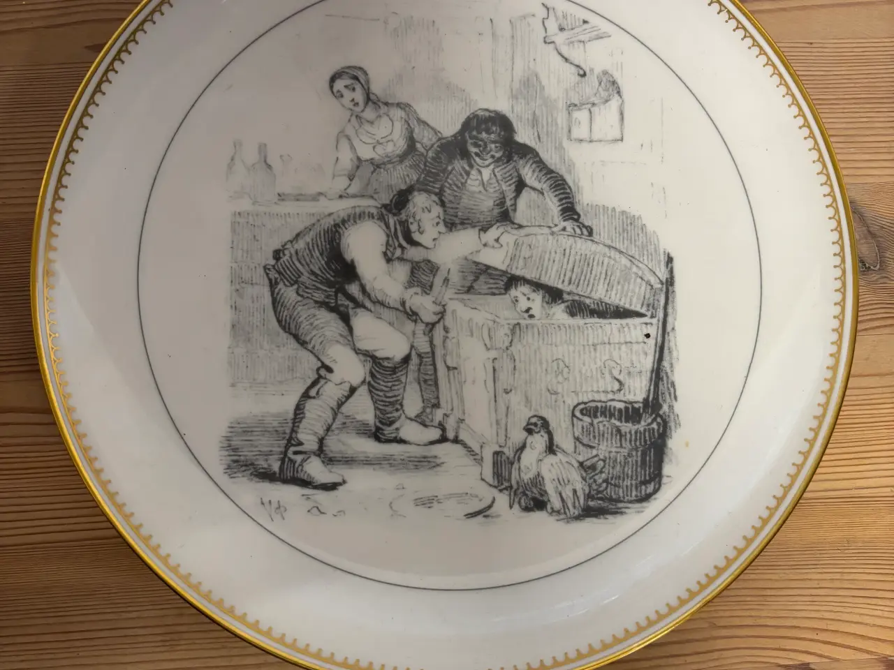 Billede 1 - H. C. Andersen platte, lille Claus og store Claus