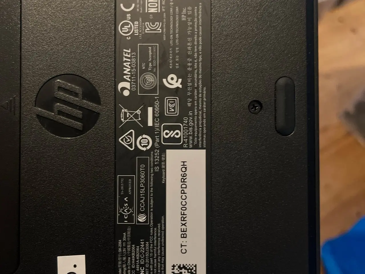 Billede 6 - HP trådløst tastatur SK-2064 med dongle