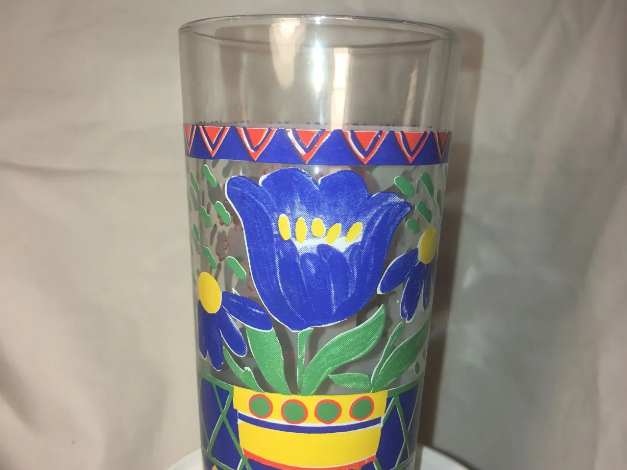 Billede 3 - Retro glas med blomster