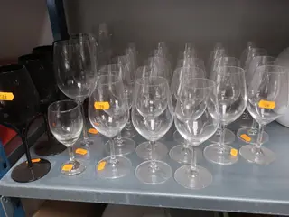 Vinglas SPIEGELAU, blindsmagnings glas STÖLZLE m.m.