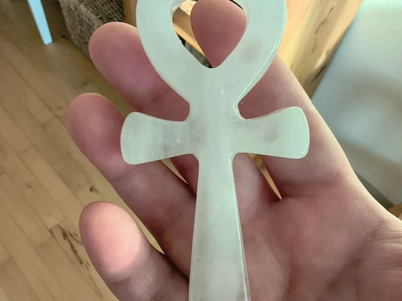 Billede 6 - Ankh krystalnøgle i snekvarts 