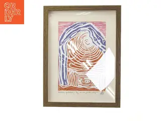 Indrammet kunsttryk i IKEA ramme (str. 32x42 cm) fra IKEA