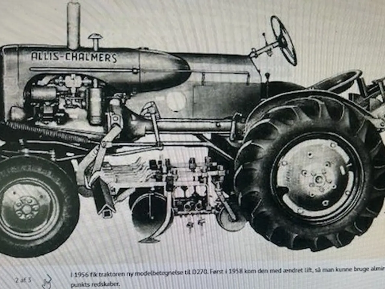 Billede 3 - Radrenser, undermonteret til f.eks. Allis-Chalmers