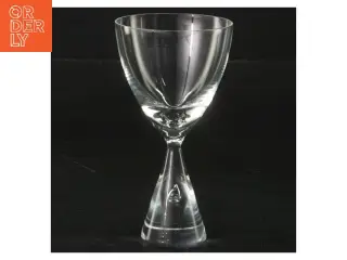 Holmegaard Princess glas med konisk bund (str. Ø 6 cm længde 11 cm)