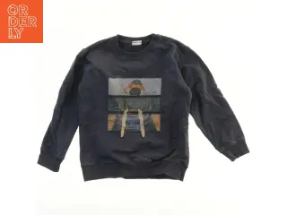 Hust and Claire Blå sweatshirt med print fra Hust & Claire (str. 116)