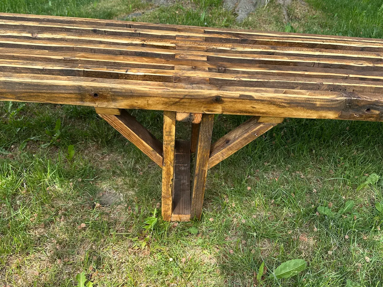 Billede 6 - Håndlavet designerbænk i genbrugstræ