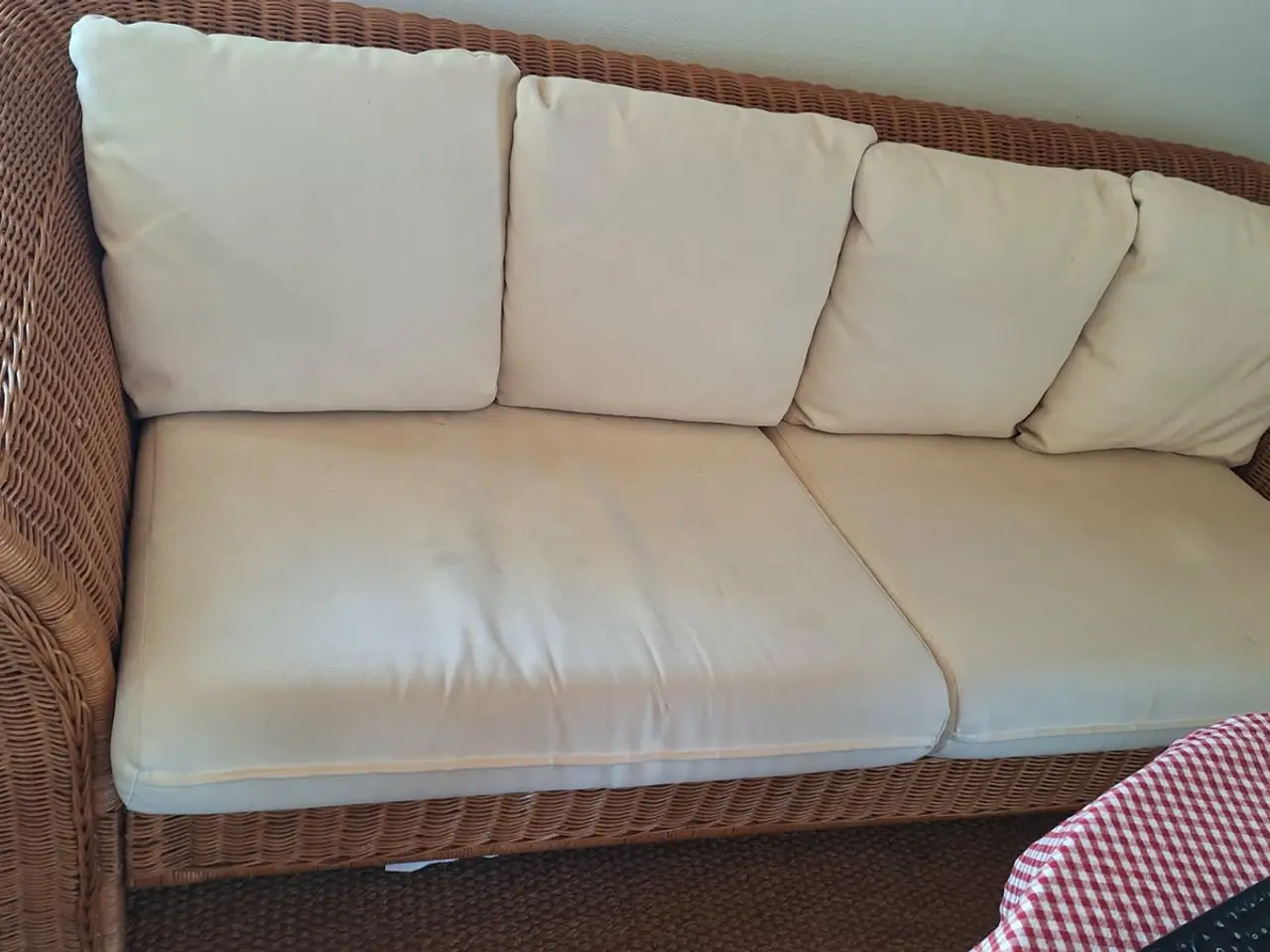 Billede 1 - Sofa,stole og spisebord i  natur rattan 