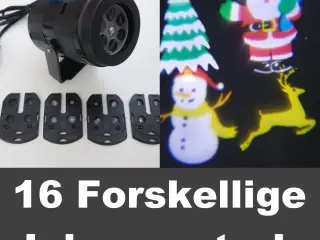 NY! Jule Projektor - 16 Forskellige Mønstre