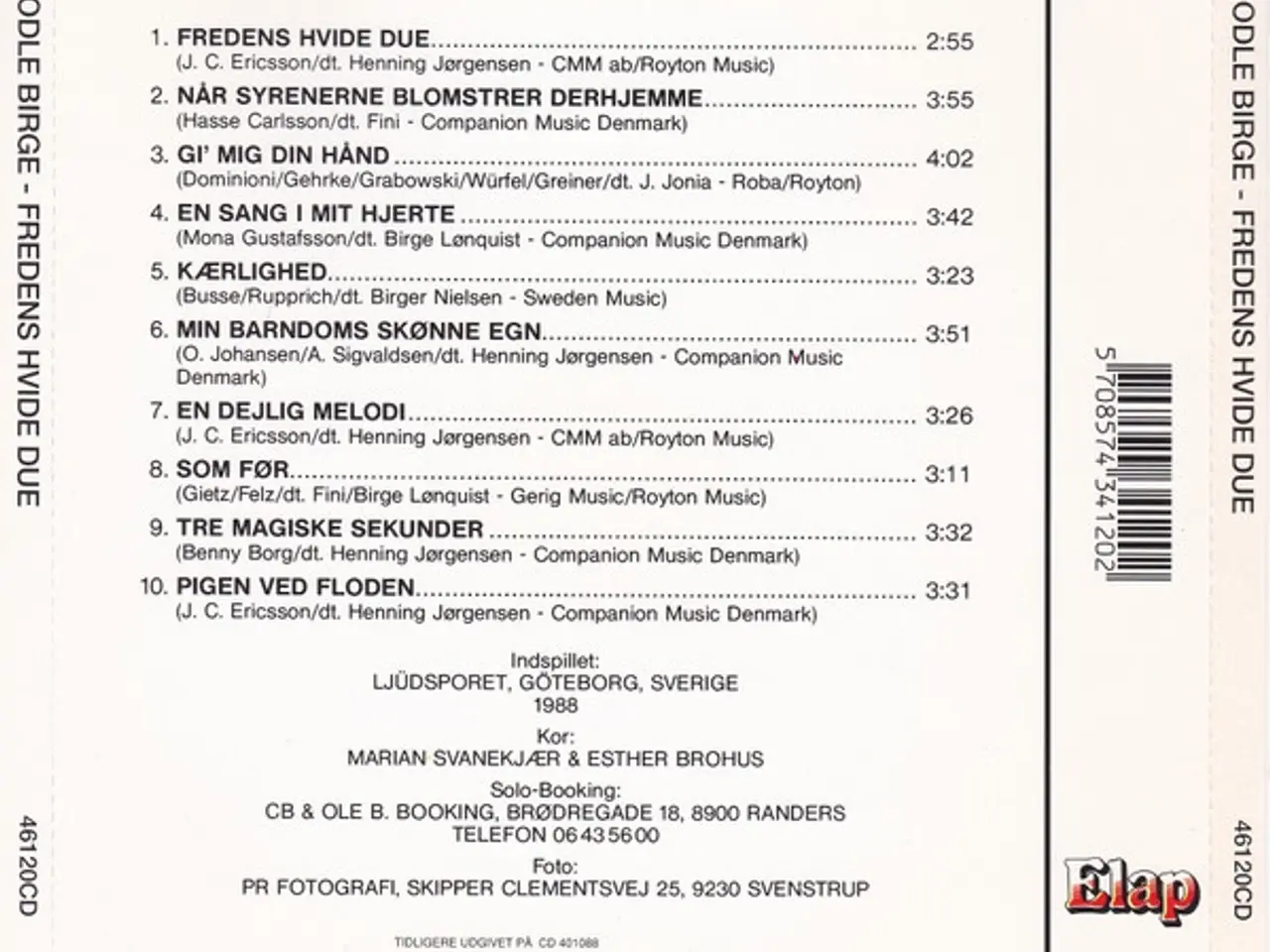 Billede 2 - Jodle Birge – Fredens Hvide Due – CD
