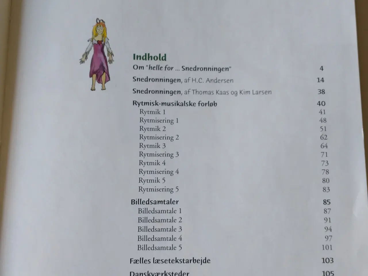 Billede 3 - Helle for - Snedronningen - læs-selv-bog. Lærerens