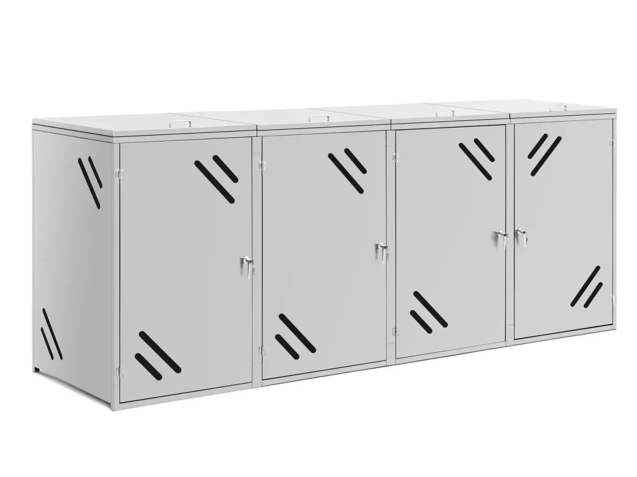Billede 1 - Skraldespandsskjuler – 4 x 240 l