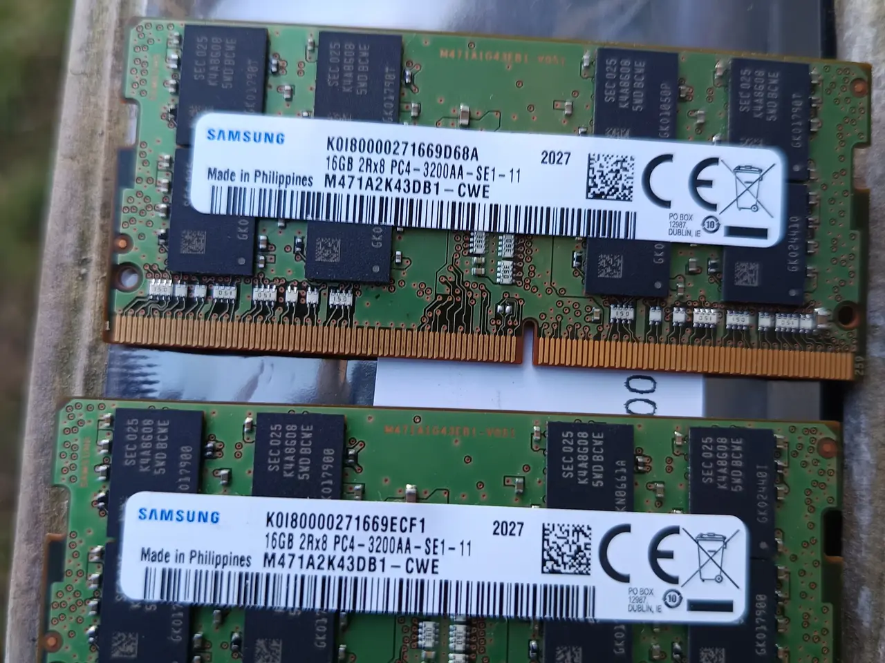 Billede 1 - 32GB DDR4 Samsung 3200MHz So-Dimm RAM (2x16)