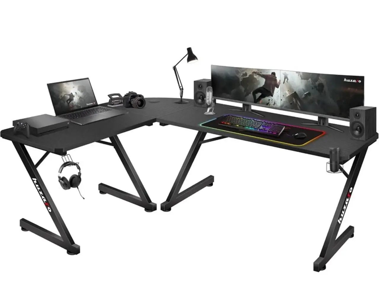 Billede 4 - Gamingbord hjørne - Huzaro Hero 7.0, sort