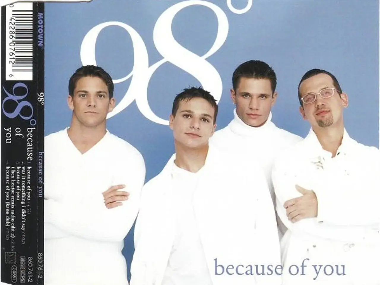 Billede 1 - 98°* – Because Of You – CD