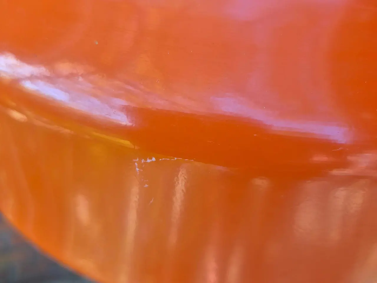 Billede 9 - Fin orange retropendel med flad top