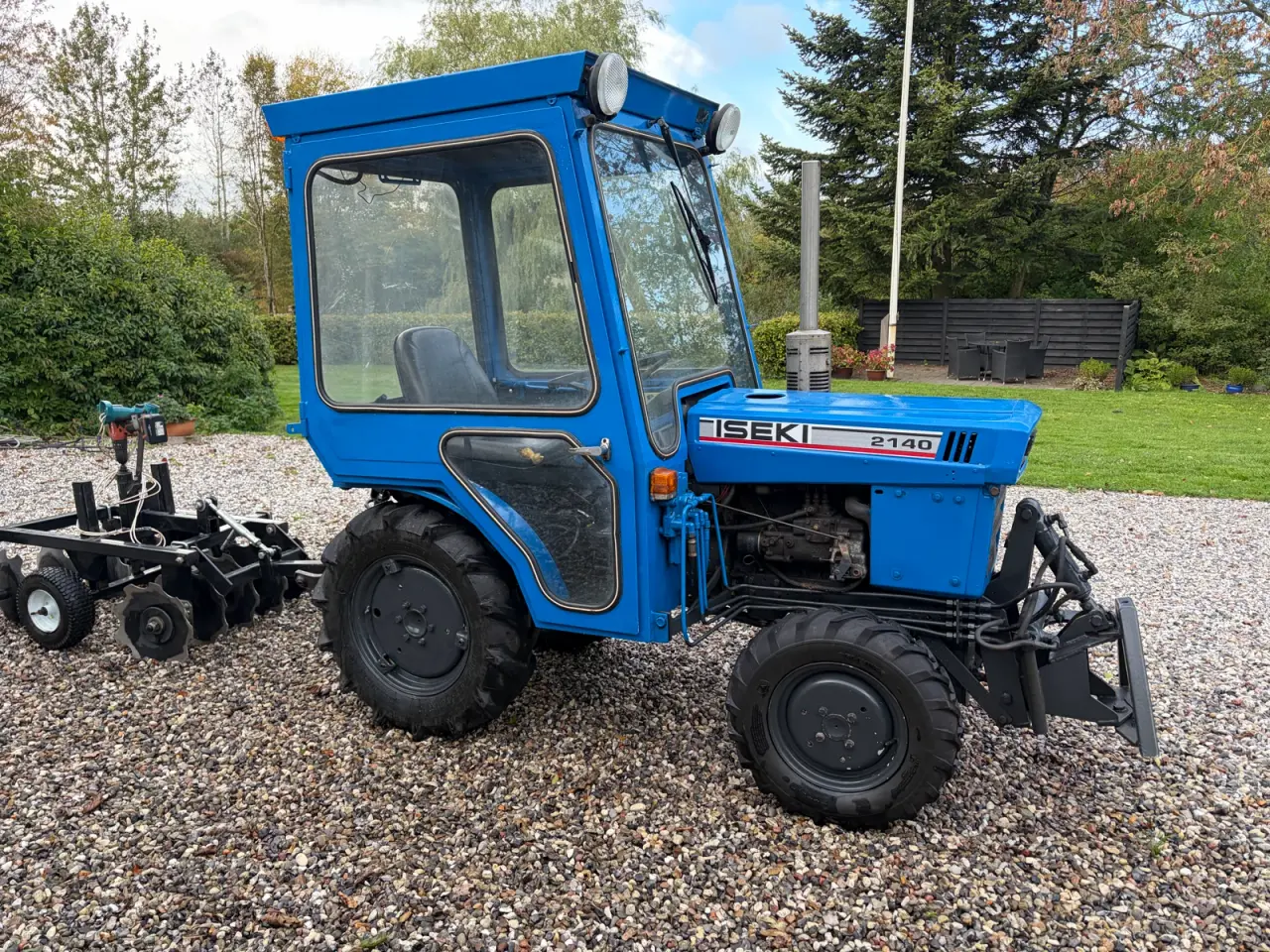 Billede 1 - Iseki 2140 minitraktor med tallerkenharve