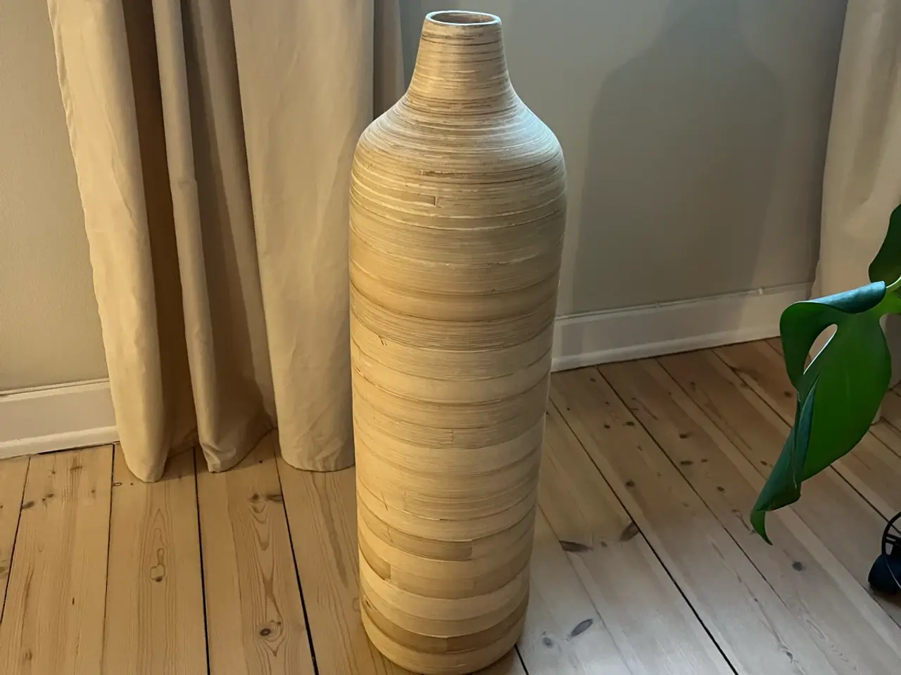 Billede 1 - Stor bambusvase 