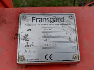 Hø rive/vender Fransgård RV 300
