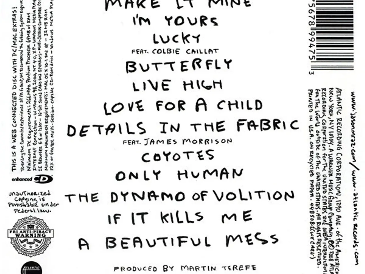 Billede 2 - Jason Mraz – We Sing. We Dance. We Steal… – CD