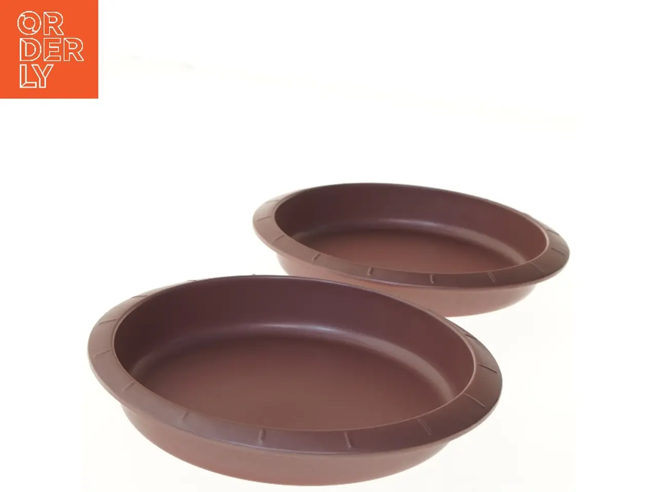 Billede 3 - 2 stk runde plastfade Ø 24 cm (str. Ø 24 cm)
