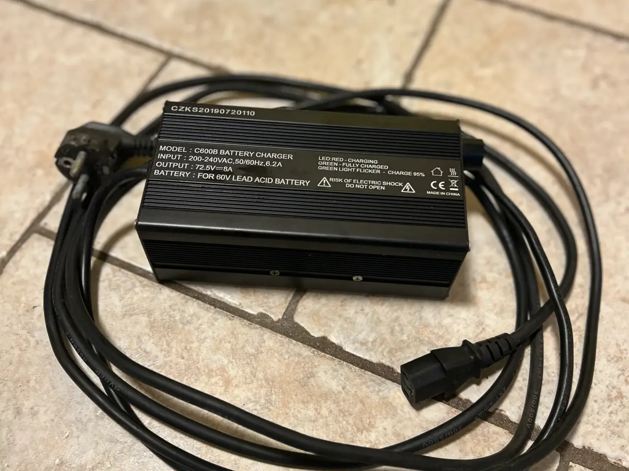 Billede 1 - Lader 8 amp , kabine scooter 