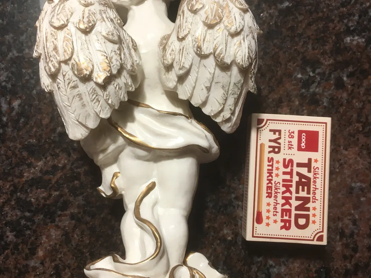 Billede 2 - Jule-engel i porcelæn. Giv bud.