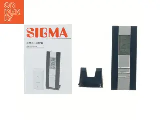 Sigma radiostyret ur med termometer fra Sigma (str. 19x8 cm)