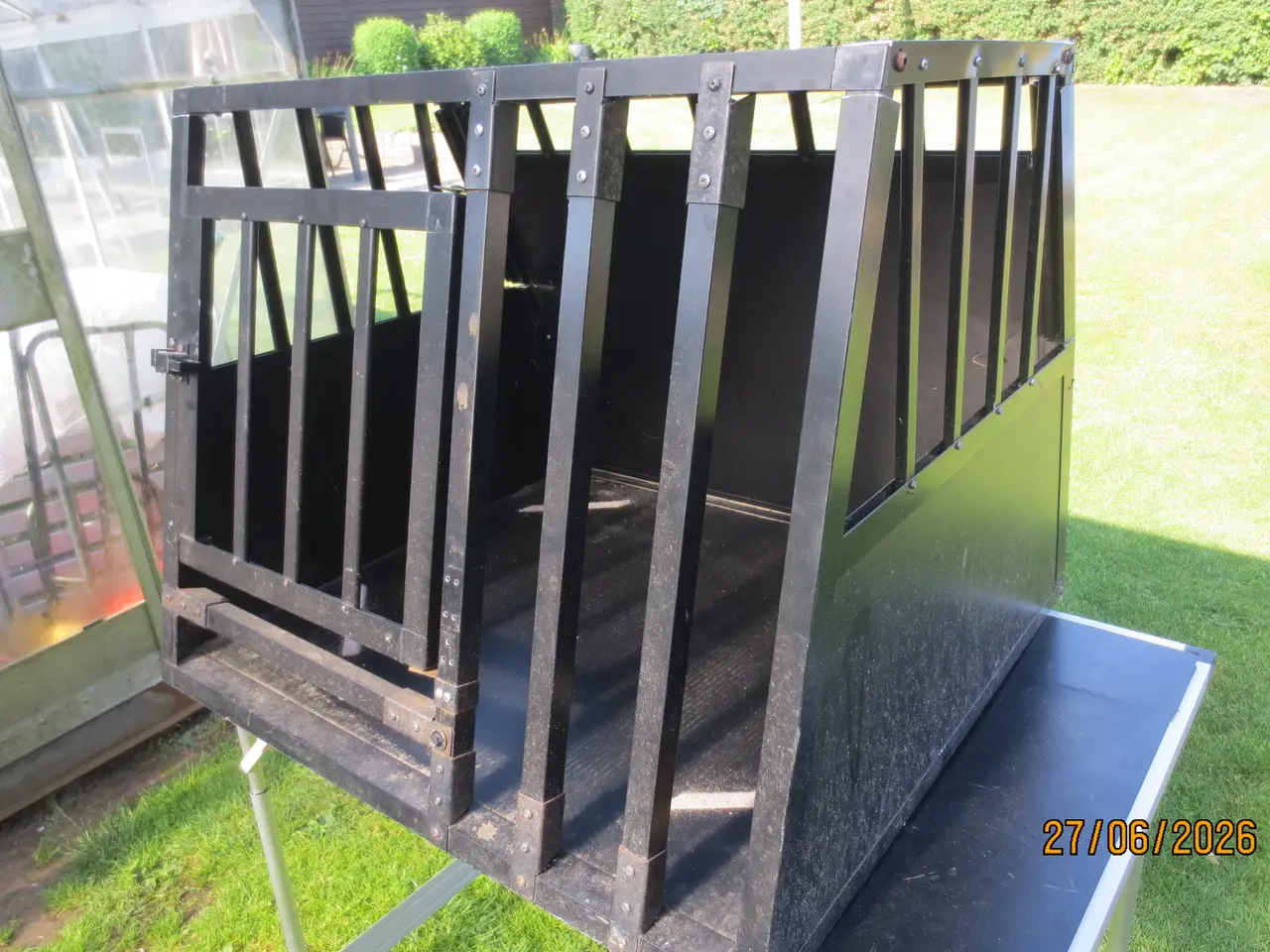 Billede 2 - 1 stk Hundebur i Aluminium Højde 60 cm
