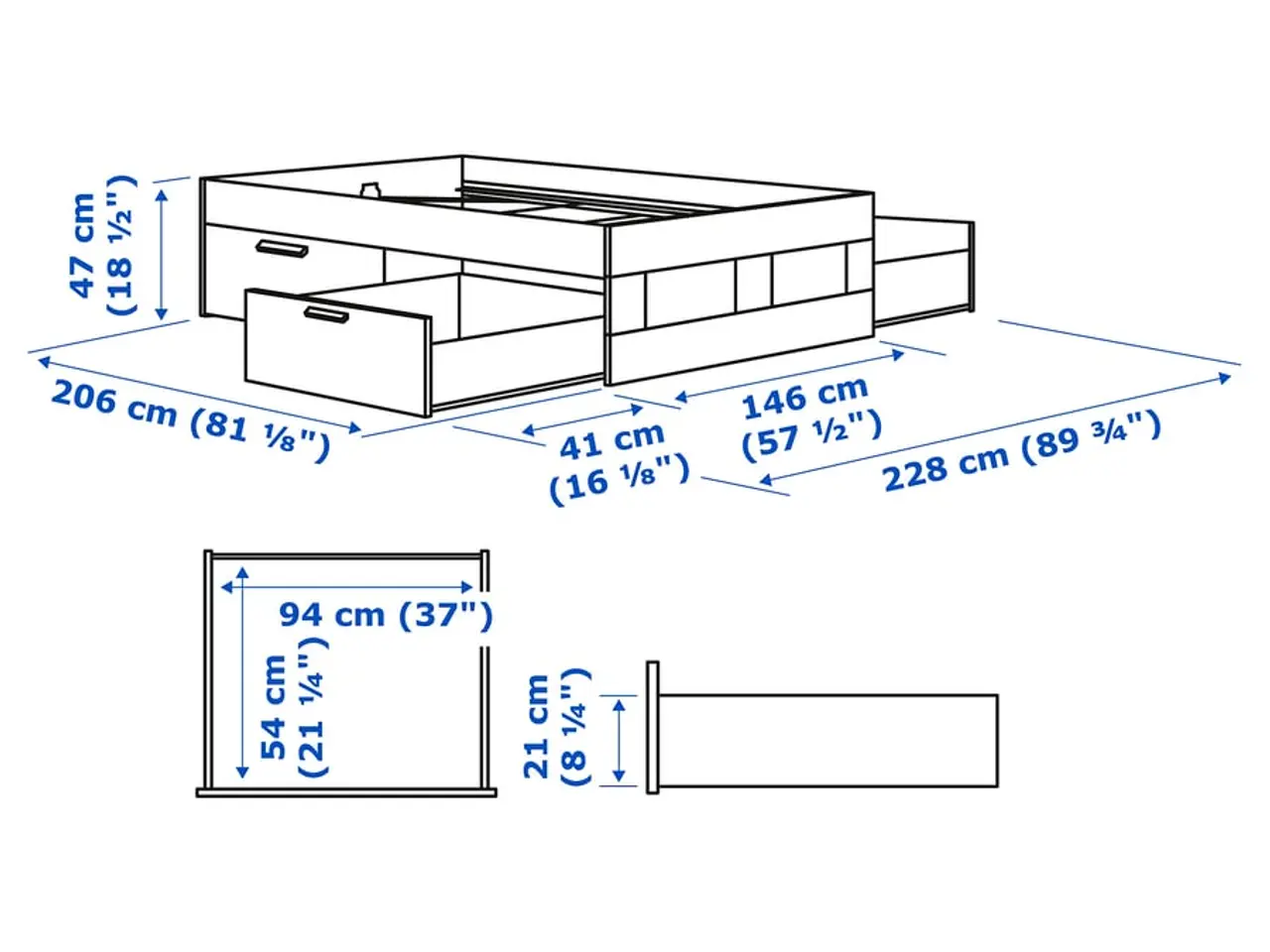 Billede 9 - IKEA seng sælges samlet