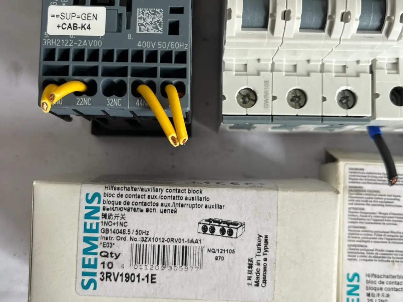 Billede 3 - Siemens Sirius Contactors, Mcbs And Auxiliary /