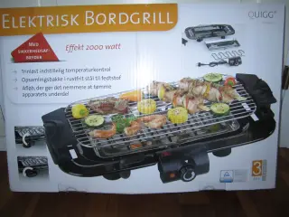 QUIGG. Elektrisk BORDGRILL.