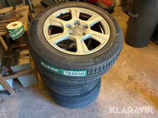 Dæk Michelin med fælge  audi 4 styk