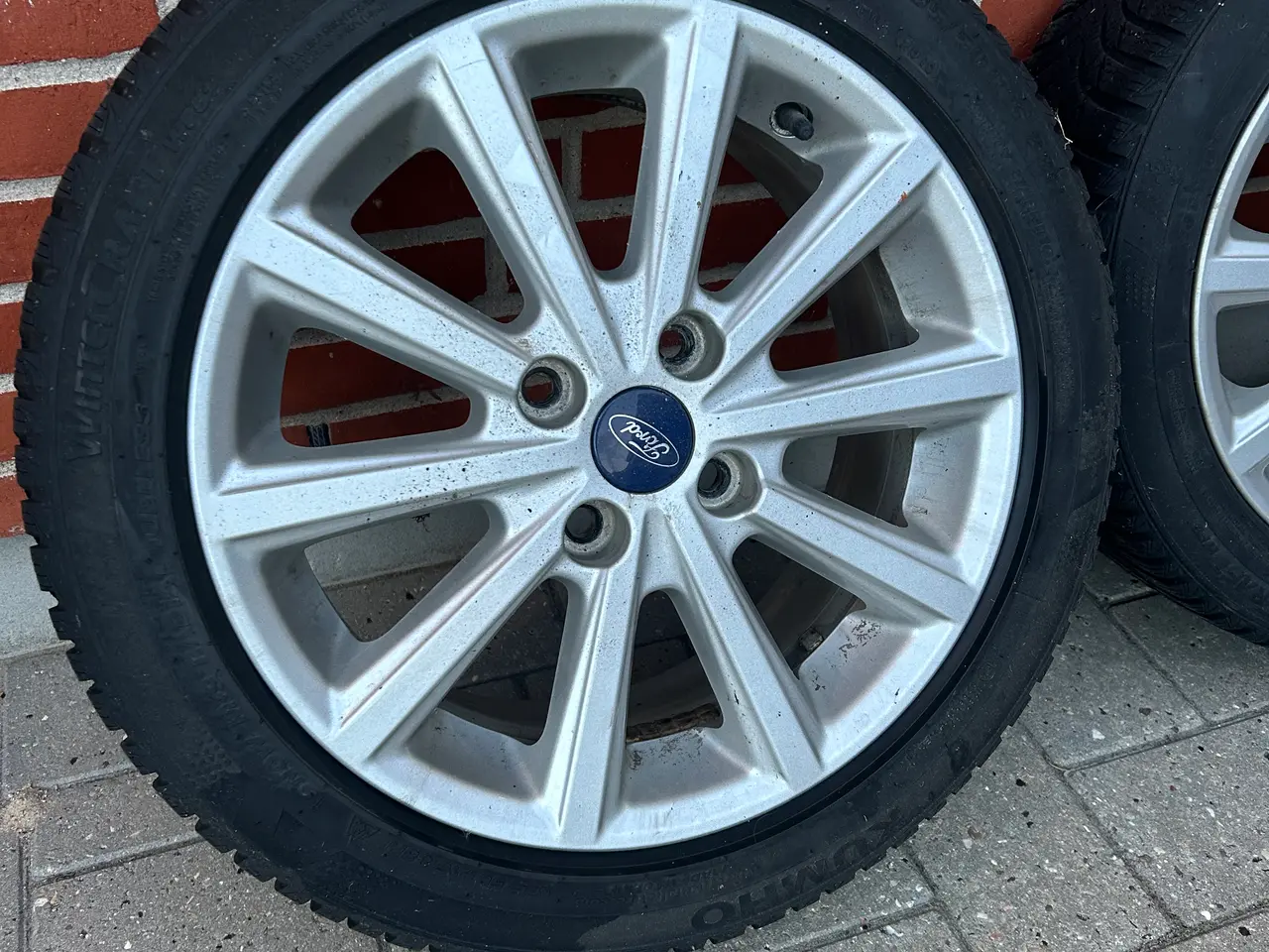 Billede 7 - Alu fælge med vinterdæk
