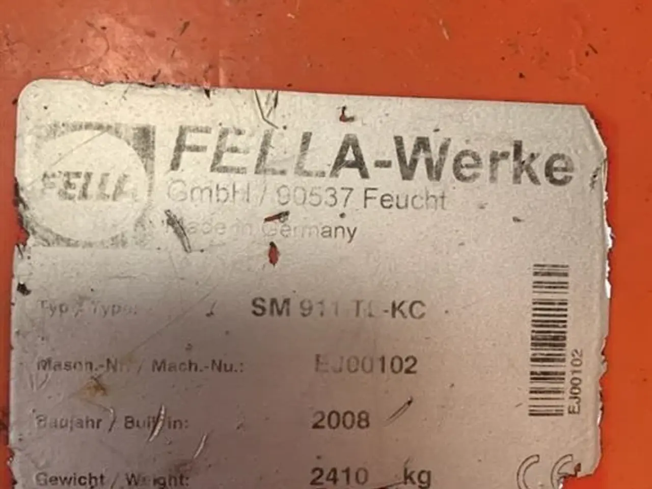 Billede 2 - Fella sm911tl-kc inkl frontskårlægger