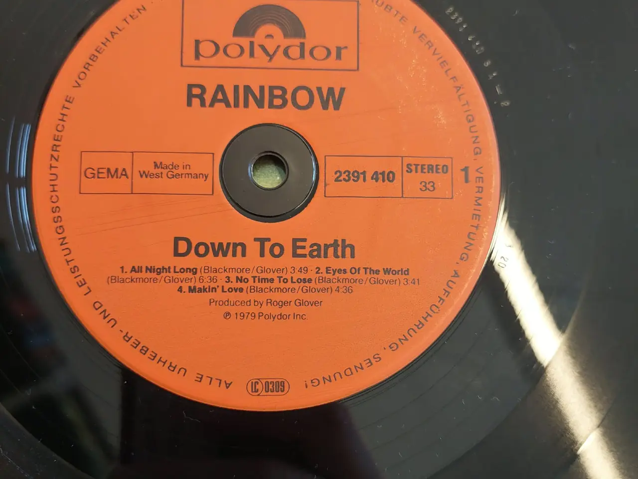 Billede 2 - Vinyl/Lp plade ”Down To Earth" af det britiskerock