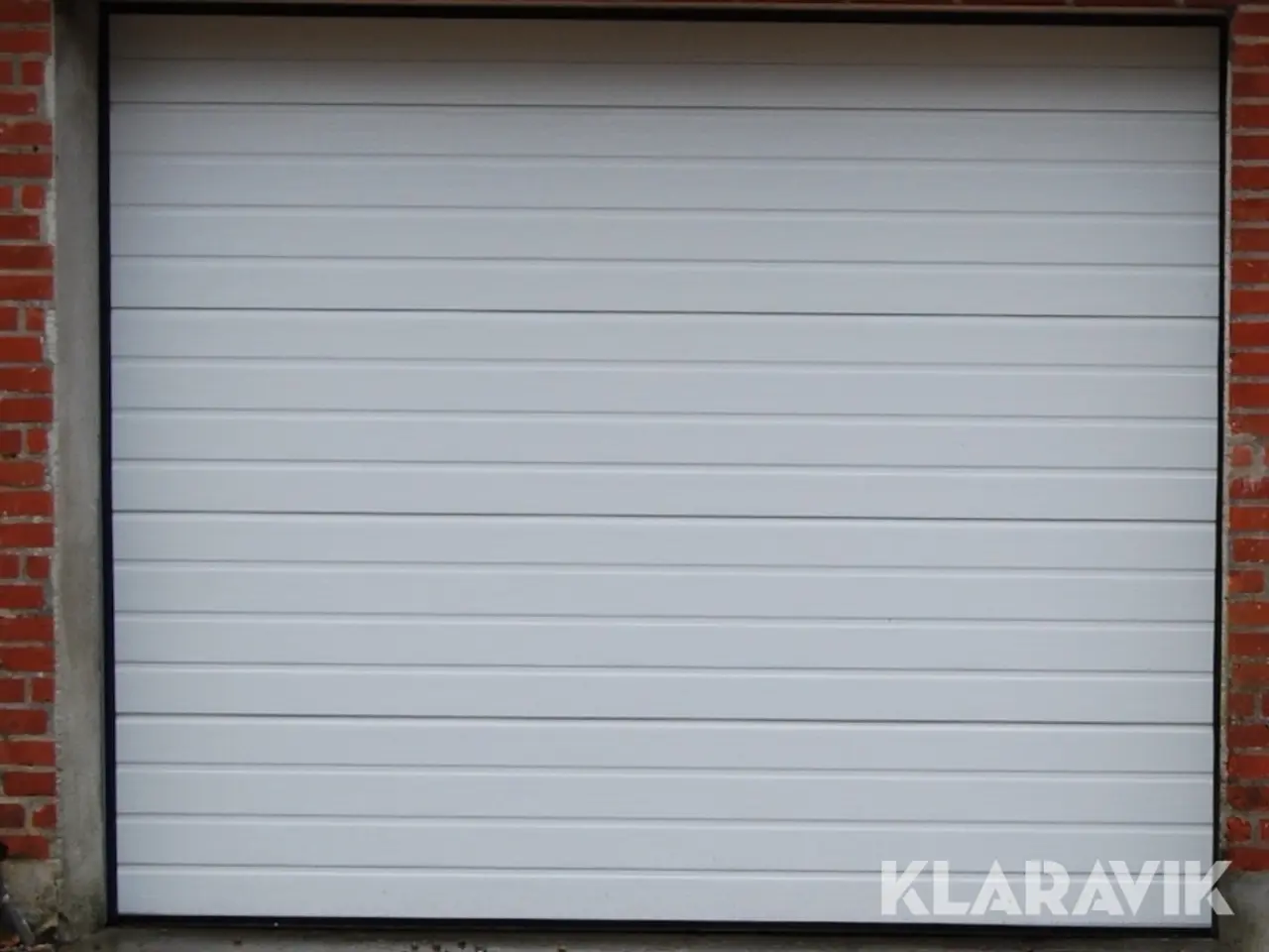 Billede 1 - Ledhejseport Bearsafe Hvid 3 linjer, 4x4m