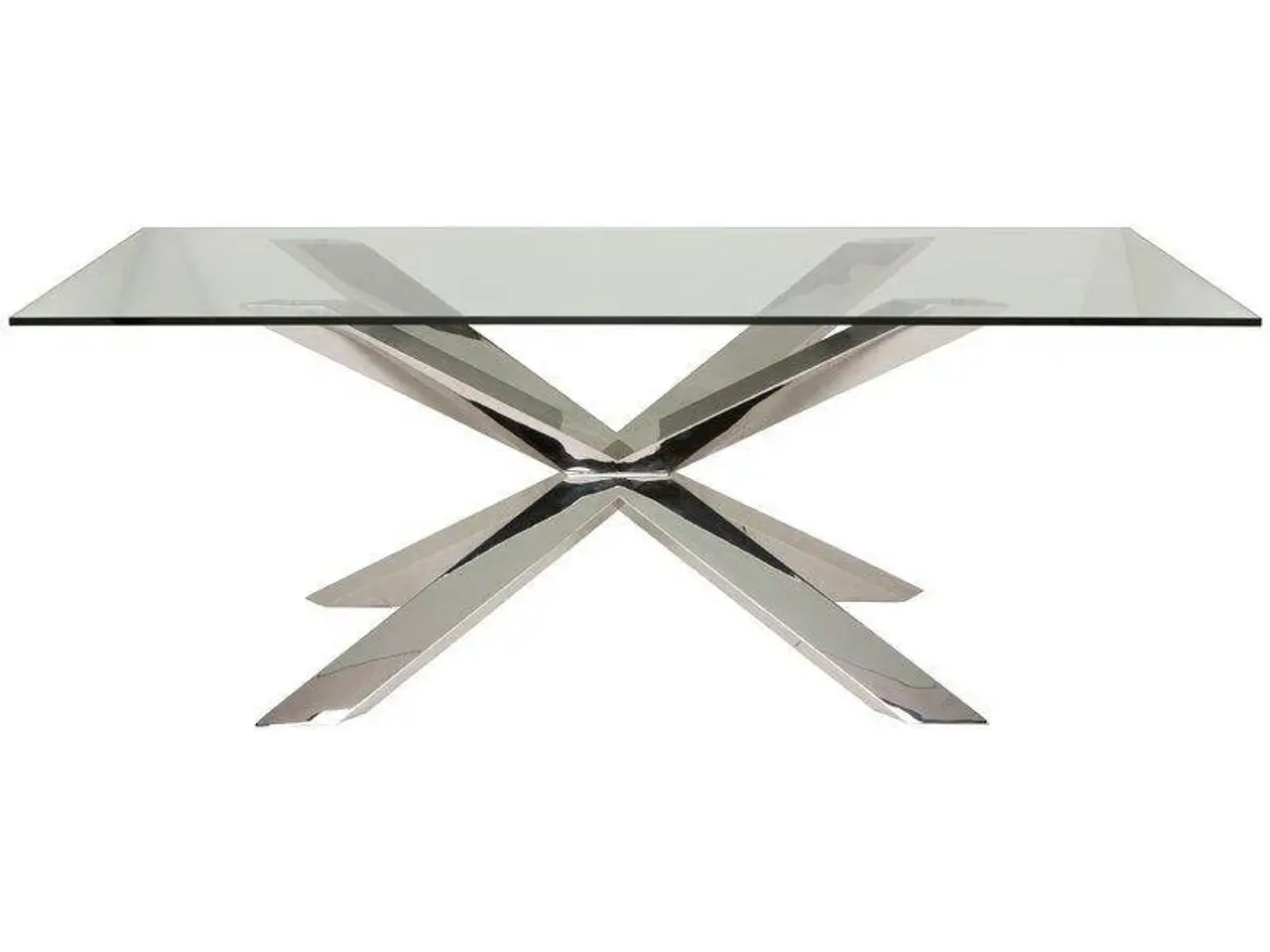Billede 2 - Stilrent glas spisebord (200x100 cm)