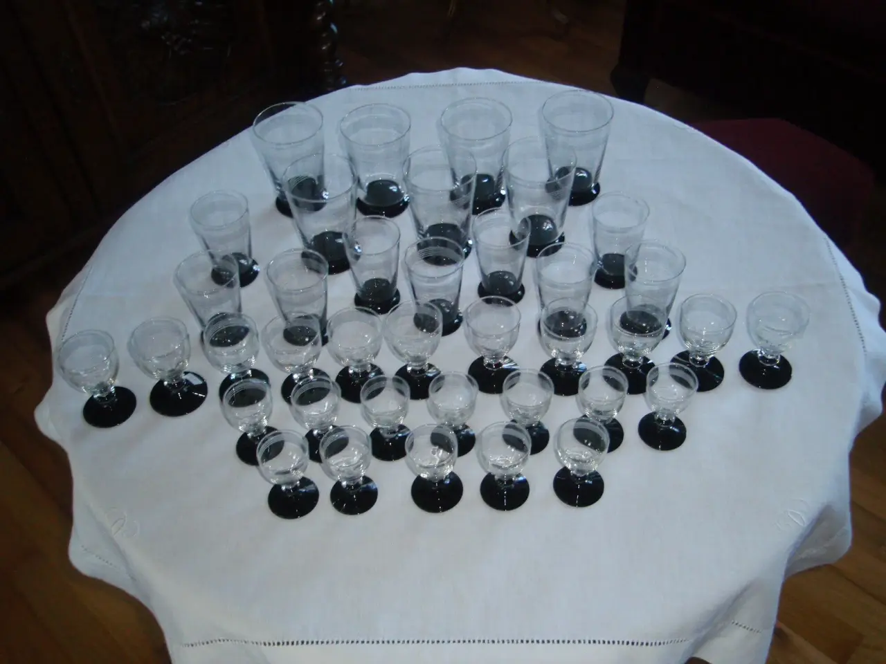 Billede 2 - Hørsholm glas (sortfodsglas fra ca. 1940)
