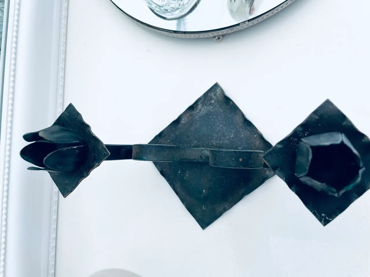 Billede 2 - Lysestage med patina 
