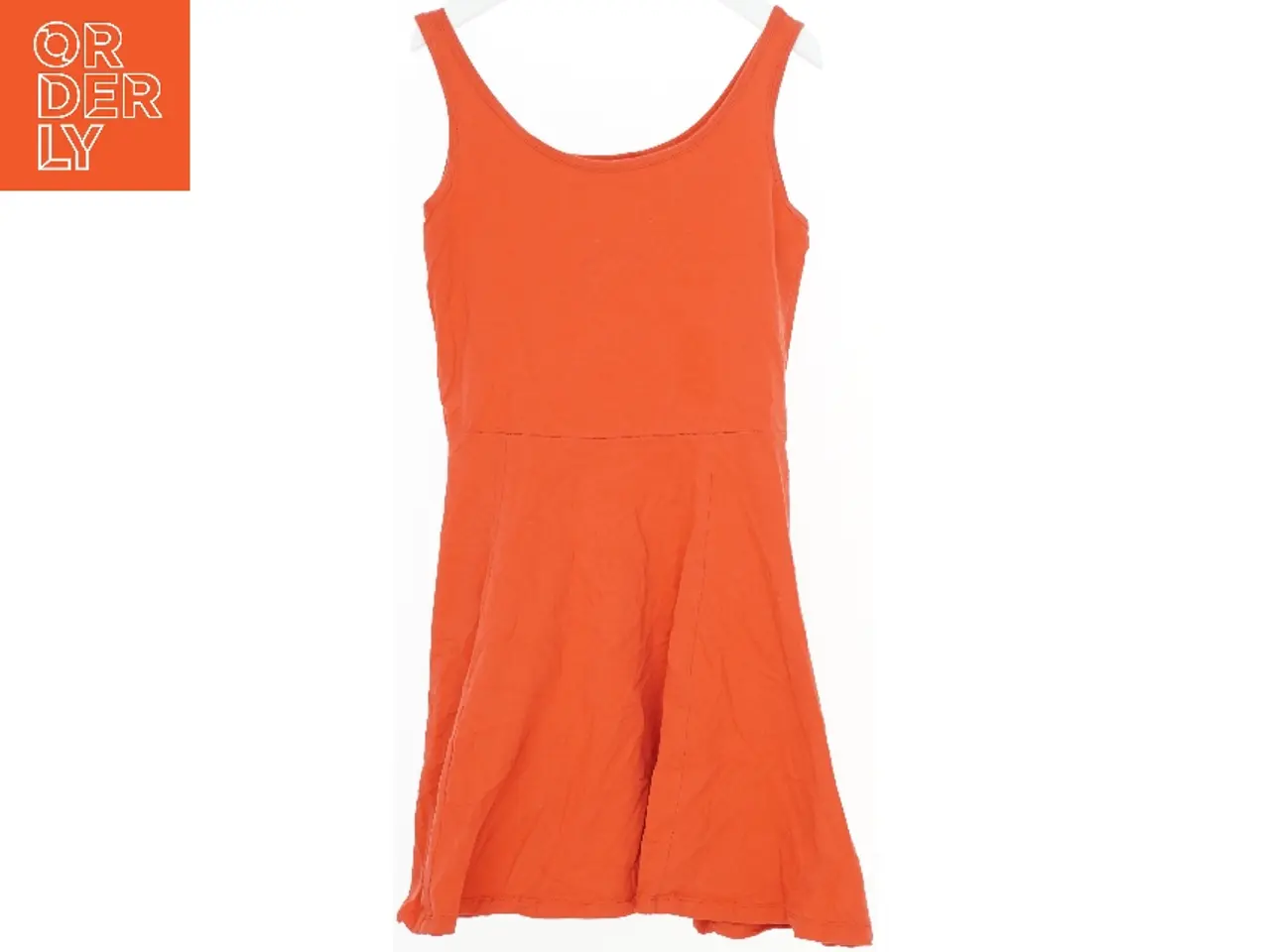 Billede 1 - Orange kjole med stropper fra H&M (str. 140)