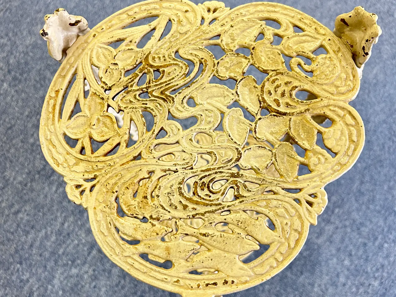 Billede 2 - Antik Art Nouveau planteopsats i støbejern 