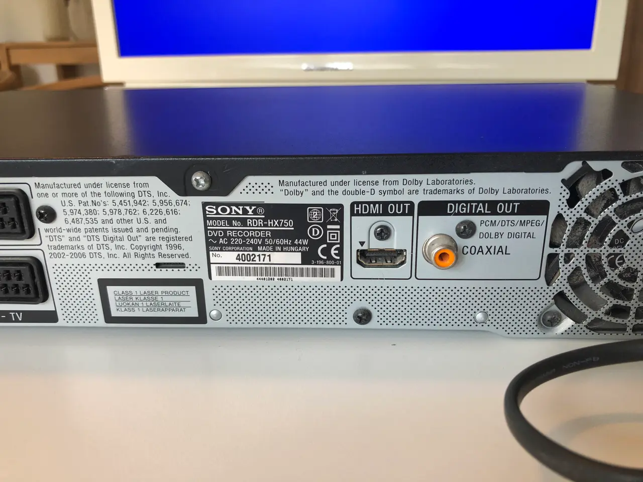 Billede 16 - Sony DVD afspiller med Harddisk optager og HDMI