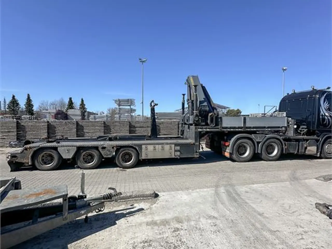 Billede 57 - Broshuis 4 ABSD - Only 2000 km - Truck+flat bed+container trailer w/crane