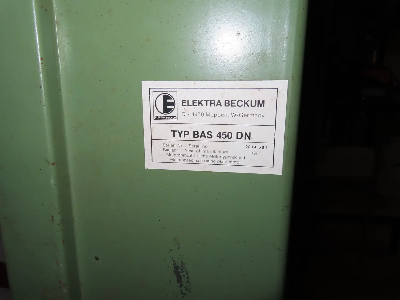 Billede 7 - Båndsav ELEKTRA BEKCUM BAS 405 DN